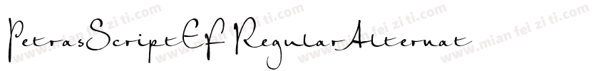 PetrasScriptEF RegularAlternate字体转换